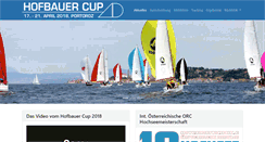 Desktop Screenshot of hofbauer-cup.at