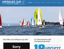 Tablet Screenshot of hofbauer-cup.at